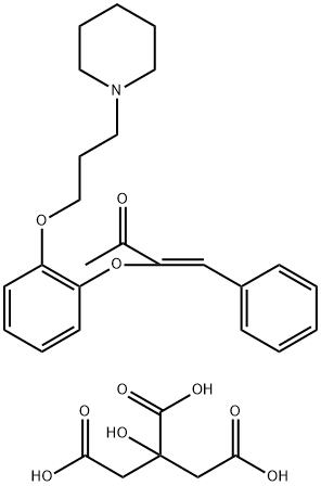 (Z)-4-Phenyl-3-(2-(3-piperidinopropoxy)phenoxy)-3-buten-2-one citrate  (1:1) Struktur