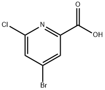 4-bromo-6-chloropicolinic acid Struktur