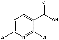 6-Bromo-2-chloronicotinic acid Struktur