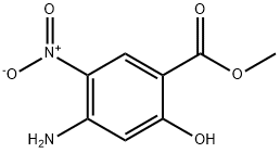 5-Amino-2-(methoxycarbonyl)-4-nitrophenol, 5-Hydroxy-4-(methoxycarbonyl)-2-nitroaniline Struktur