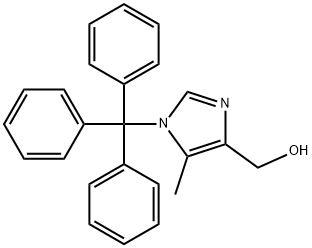 (5-Methyl-1-trityl-1H-iMidazol-4-yl)Methanol Struktur