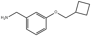 (3-(cyclobutylMethoxy)phenyl)MethanaMine Struktur