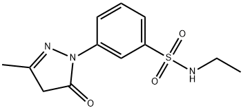 1-(3-W-ETHYLSULFAMOYLPHENYL)-3-METHYL-5-PYRAZOLONE Struktur