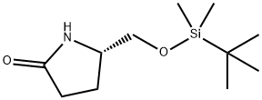 (2S)-2-[[[(1,1-DIMETHYLETHYL)DIMETHYLSILYL]OXY]METHYL]-5-OXO-1-PYRROLIDINE Struktur