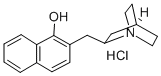 2-(1-Oxynaphthyl-2-methyl)quinuclidine hydrochloride Struktur