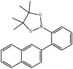 4,4,5,5-TetraMethyl-2-(2-(naphthalen-2-yl)phenyl)-1,3,2-dioxaborolane Struktur