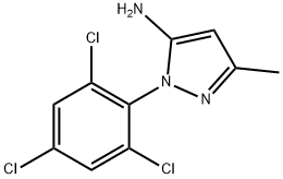 5-METHYL-2-(2,4,6-TRICHLOROPHENYL)-2H-PYRAZOL-3-YLAMINE Struktur