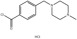 4-(4-Methylpiperazinylmethyl)benzoyl chloride dihydrochloride Struktur