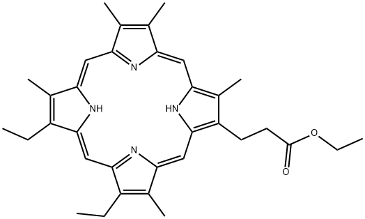 METHYLPYRROPORPHYRIN XXI ETHYL ESTER Struktur