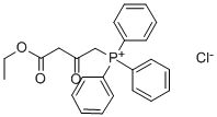 (3-ETHOXYCARBONYL-2-OXOPROPYL)TRIPHENYLPHOSPHONIUM CHLORIDE Struktur