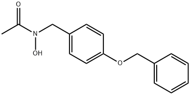 N-(4-benzyloxybenzyl)acetohydroxamic acid Struktur