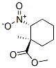 Cyclohexanecarboxylic acid, 1-methyl-2-nitro-, methyl ester, trans- (9CI) Struktur