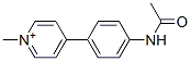 1-methyl-4-(4'-acetamidophenyl)pyridinium Struktur