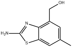 4-Benzothiazolemethanol,2-amino-6-methyl-(9CI) Struktur