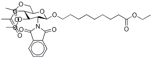 8-Ethoxycarbonyloctyl-(3,4,6-tri-O-acetyl-2-deoxy-2-phthalimido--D-glucopyranoside Struktur