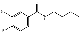 3-Bromo-N-butyl-4-fluorobenzamide Struktur