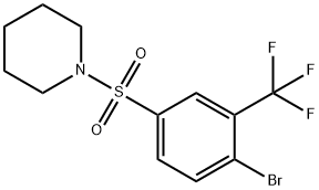 1-(4-Bromo-3-(trifluoromethyl)phenylsulfonyl)piperidine price.