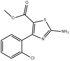 Methyl 2-amino-4-(2-chlorophenyl)thiazole-5-carboxylate Struktur