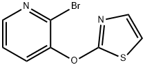 2-BroMo-3-(thiazol-2-yloxy)-pyridine, 98+% C8H5BrN2OS, MW: 257.11 Struktur