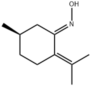 Cyclohexanone, 5-methyl-2-(1-methylethylidene)-, oxime, [R-(E)]- (9CI) Struktur