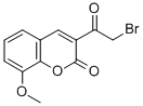 3-(2-BROMO-ACETYL)-8-METHOXY-CHROMEN-2-ONE Struktur