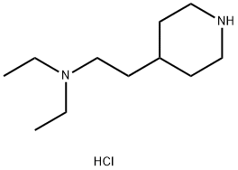 N,N-Diethyl-2-(4-piperidinyl)-1-ethanaminedihydrochloride Struktur