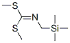 [(Trimethylsilyl)methyl]carbonimidodithioic acid dimethyl ester Struktur