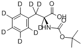 L-PHENYL-D5-ALANINE-2,3,3-D3-N-T-BOC Struktur