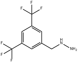 3,5-DITRIFLUOROMETHYL-BENZYL-HYDRAZINE Struktur