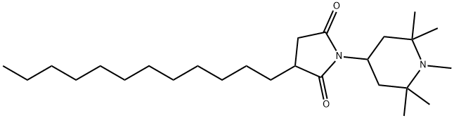 2-DODECYL-N-(1,2,2,6,6-PENTAMETHYL-4-PIPERIDINYL)SUCCINIMIDE Struktur