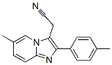 6-Methyl-2-(4-Methylphenyl)Imidazo[1,2-A]Pyridine-3-Acetonitrile Struktur