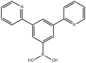 3,5-di(pyridin-2-yl)phenylboronic acid Struktur