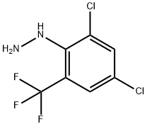 2,4-DICHLORO-6-(TRIFLUOROMETHYL)PHENYLHYDRAZINE Struktur