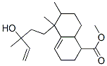 1,2,3,5,6,7,8,8a-Octahydro-5-(3-hydroxy-3-methyl-4-pentenyl)-1,5,6-trimethyl-1-naphthalenecarboxylic acid Struktur