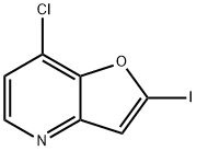 7-chloro-2-iodofuro[3,2-b]pyridine Struktur