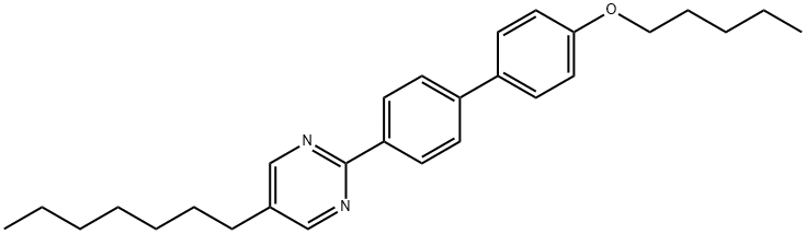 5-Heptyl-2-[4'-(pentyloxy)[1,1'-biphenyl]-4-yl]pyrimidine Struktur