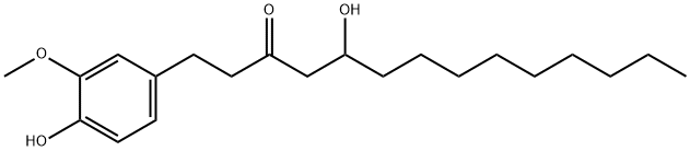 5-Hydroxy-1-(4-hydroxy-3-methoxyphenyl)-3-tetradecanone Struktur