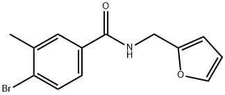 4-BROMO-N-(FURAN-2-YLMETHYL)-3-METHYLBENZAMIDE Struktur