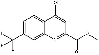 METHYL 4-HYDROXY-7-(TRIFLUOROMETHYL)QUINOLINE-2-CARBOXYLATE Struktur