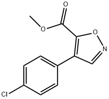 METHYL 4-(4-CHLOROPHENYL)ISOXAZOLE-5-CARBOXYLATE Struktur