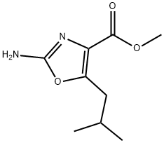 METHYL 2-AMINO-5-ISOBUTYLOXAZOLE-4-CARBOXYLATE Struktur