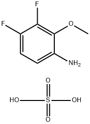 3,4-Difluoro-2-methoxyaniline sulfate Struktur