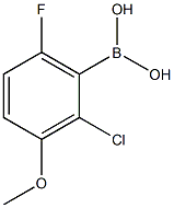 2-Chloro-6-fluoro-3-Methoxyphenylboronic acid Struktur