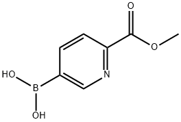 (2-Methylcarboxy)pyridine-5-boronic acid Struktur