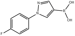 1-(4-Fluorophenyl)pyrazole-4-boronic acid Struktur