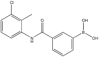 N-(3-Chloro-2-Methylphenyl) 3-boronobenzaMide Struktur