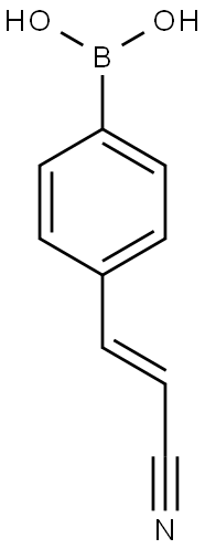 4-(2-Cyanovinyl)phenylboronic acid Struktur