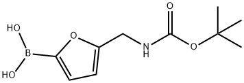 5-((BOC-AMINO)METHYL)FURAN-2-BORONIC ACID Struktur