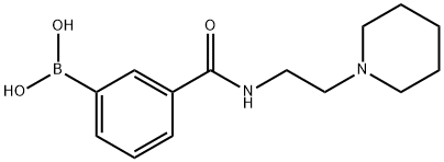 3-(2-(Piperidin-1-yl)ethylcarbamoyl)phenylboronic acid Struktur