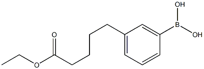 3-(5-Ethoxy-5-oxopentyl)phenylboronic acid Struktur